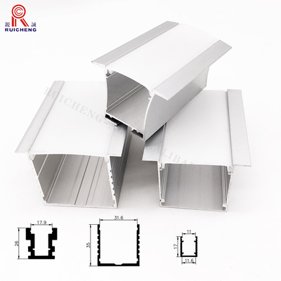 Wall Mounted Flat LED Aluminum Profile Poly Carbonate / Opal Diffuser OEM Service