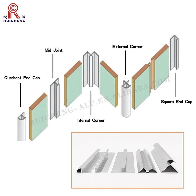 Low Temperature Resistant Aluminium Panel Trim 9mm Width For UV Board